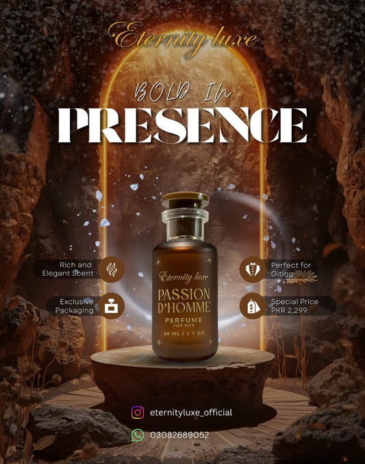 Passion d'Homme Extrait de Parfum 50ml - Luxury Men's Fragrance | Eternity Luxe